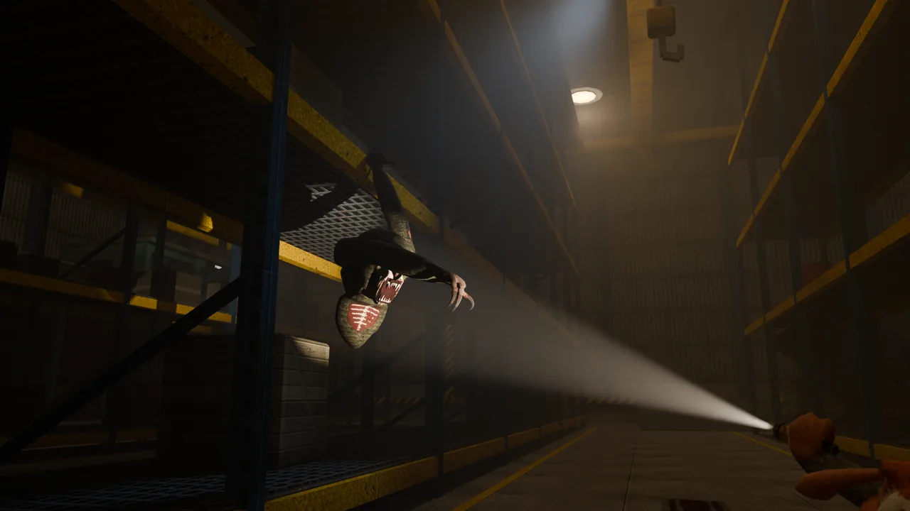 The Rafter hanging from the warehouse rafters