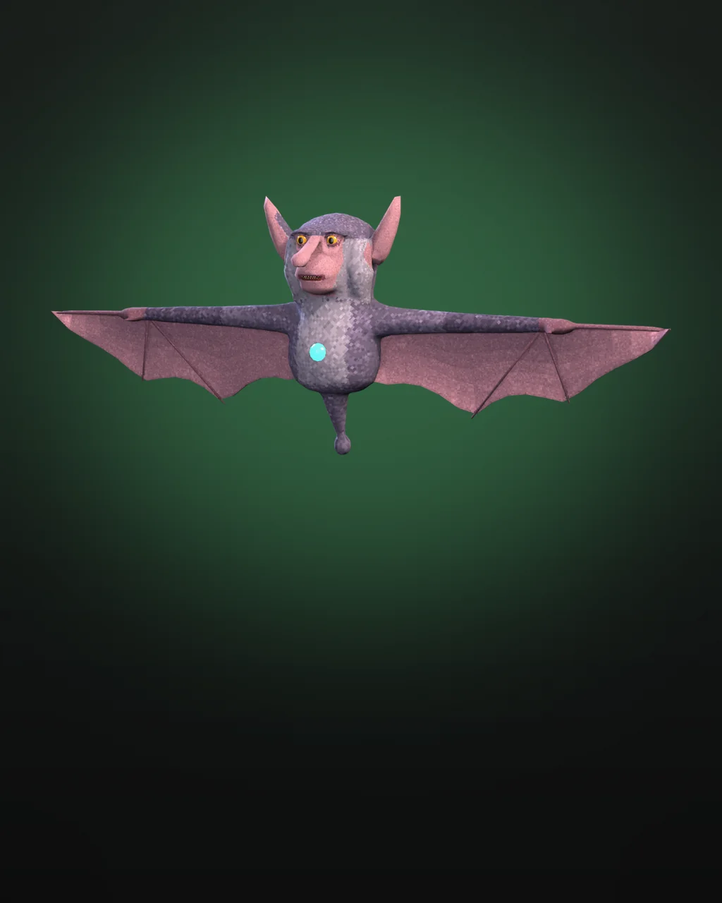 The Wardwing, a small bat-winged flier with a glowing core